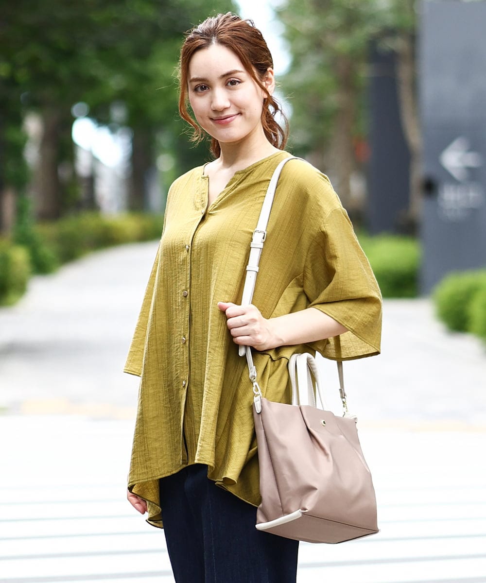 OLBJA17099 eur3(エウルキューブ) 【大きいサイズ/LAVEANGE×eur3】バックフレアチュニック マスタード(26)