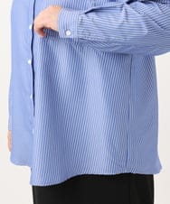OLBJD01099 eur3(エウルキューブ) 【大きいサイズ】ドロップショルダーシャツ ブルー