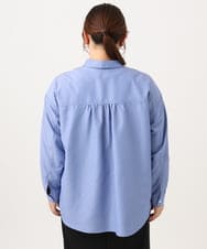 OLBJD01099 eur3(エウルキューブ) 【大きいサイズ】ドロップショルダーシャツ ブルー