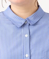 OLBJD01099 eur3(エウルキューブ) 【大きいサイズ】ドロップショルダーシャツ ブルー