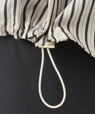 OLBKA16089 eur3(エウルキューブ) 【WEB先行販売】【大きいサイズ】バンドカラーストライプブラウス アイボリー(80)