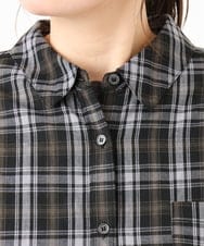 OLBKD14099 eur3(エウルキューブ) 【大きいサイズ】ドロップショルダーシャツ ブラック