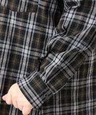 OLBKD14099 eur3(エウルキューブ) 【大きいサイズ】ドロップショルダーシャツ ブラック