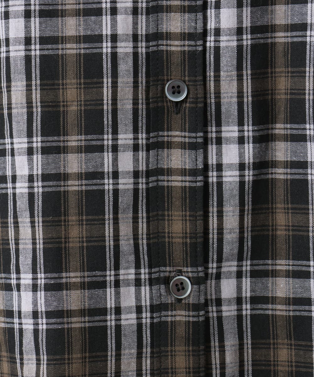 OLBKD14099 eur3(エウルキューブ) 【大きいサイズ】ドロップショルダーシャツ ブラック