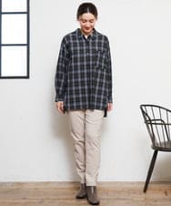 OLBKD14099 eur3(エウルキューブ) 【大きいサイズ】ドロップショルダーシャツ ブラック