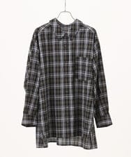 OLBKD14099 eur3(エウルキューブ) 【大きいサイズ】ドロップショルダーシャツ ブラック