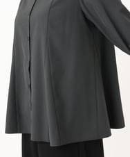 OLBLA12099 eur3(エウルキューブ) 【WEB先行販売】【大きいサイズ】バンドカラーブラウス ダークグレー(93)