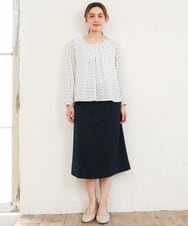 OLBLD12089 eur3(エウルキューブ) 【WEB先行販売】【大きいサイズ/11号サイズあり】2wayチェーンブレードブラウス アイボリー