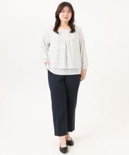 OLBLD12089 eur3(エウルキューブ) 【WEB先行販売】【大きいサイズ/11号サイズあり】2wayチェーンブレードブラウス アイボリー