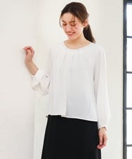 OLBLD12089 eur3(エウルキューブ) 【WEB先行販売】【大きいサイズ/11号サイズあり】2wayチェーンブレードブラウス ホワイト