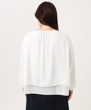 OLBLD12089 eur3(エウルキューブ) 【WEB先行販売】【大きいサイズ/11号サイズあり】2wayチェーンブレードブラウス ホワイト