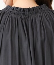 OLBLD13099 eur3(エウルキューブ) 【大きいサイズ】フリルリボンブラウス ダークグレー