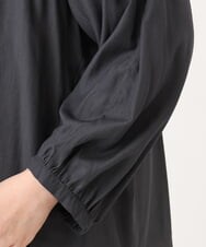 OLBLD13099 eur3(エウルキューブ) 【大きいサイズ】フリルリボンブラウス ダークグレー