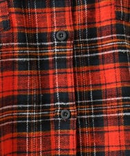 OLBLV15099 eur3(エウルキューブ) 【大きいサイズ】起毛チェックシャツ レッド(05)