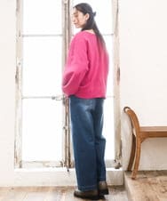 OLCAD10099 eur3(エウルキューブ) 【WEB先行販売】【大きいサイズ】2WAYカーディガン ピンク(03)