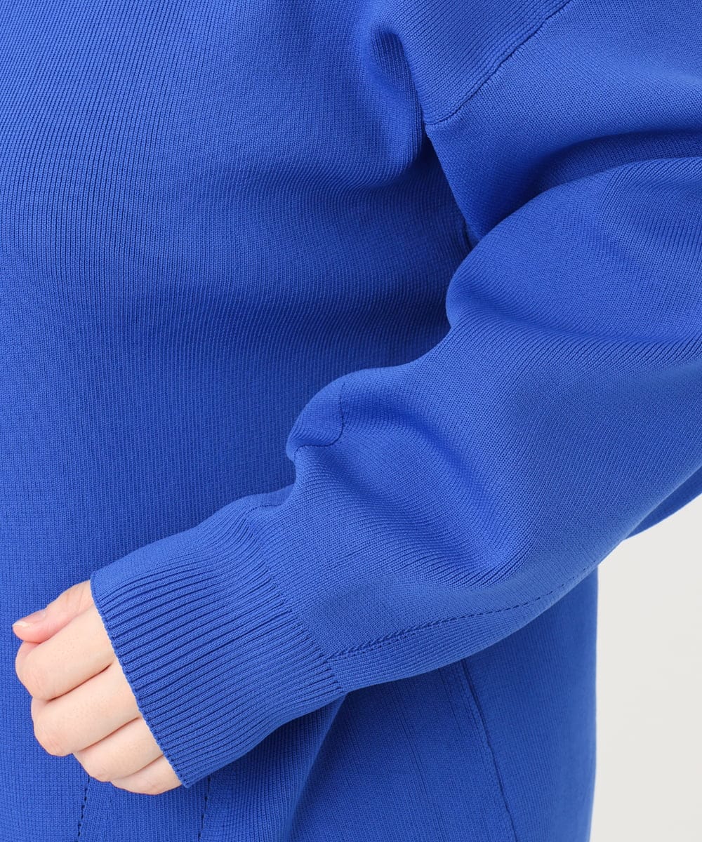 OLCAD10099 eur3(エウルキューブ) 【WEB先行販売】【大きいサイズ】2WAYカーディガン ブルー(55)