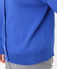 OLCAD10099 eur3(エウルキューブ) 【WEB先行販売】【大きいサイズ】2WAYカーディガン ブルー(55)