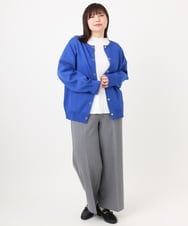OLCAD10099 eur3(エウルキューブ) 【WEB先行販売】【大きいサイズ】2WAYカーディガン ブルー(55)