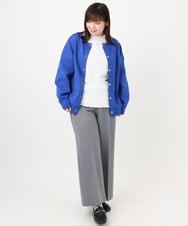 OLCAD10099 eur3(エウルキューブ) 【WEB先行販売】【大きいサイズ】2WAYカーディガン ブルー(55)