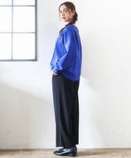 OLCAD10099 eur3(エウルキューブ) 【WEB先行販売】【大きいサイズ】2WAYカーディガン ブルー(55)