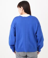 OLCAD10099 eur3(エウルキューブ) 【WEB先行販売】【大きいサイズ】2WAYカーディガン ブルー(55)