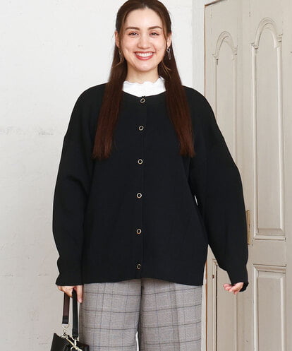OLCAD10099 eur3 【WEB先行販売】【大きいサイズ】2WAYカーディガン