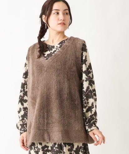 OLCAV17089 eur3 【大きいサイズ】2WAYフェザーベスト