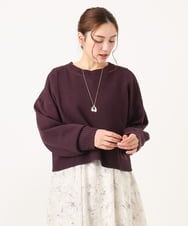 OLCBA08099 eur3(エウルキューブ) 【大きいサイズ】2WAYカーディガン ワイン(77)