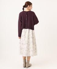 OLCBA08099 eur3(エウルキューブ) 【大きいサイズ】2WAYカーディガン ワイン(77)