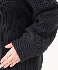 OLCBA90159 eur3(エウルキューブ) 【大きいサイズ/WEB限定】ニットブルゾン ネイビー(57)