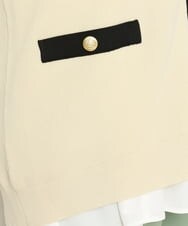 OLCBS21090 eur3(エウルキューブ) 【大きいサイズ】アイビーカーディガン アイボリー(80)