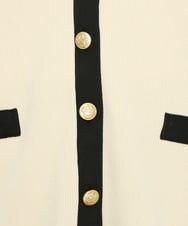 OLCBS21090 eur3(エウルキューブ) 【大きいサイズ】アイビーカーディガン アイボリー(80)