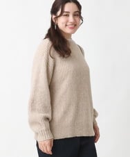 OLCBV19099 eur3(エウルキューブ) 【大きいサイズ】2WAYふわふわカーディガン ベージュ(82)