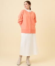 OLCCD01074 eur3(エウルキューブ) 【大きいサイズ/a.v.v×eur3】2WAYカーディガン オレンジ(15)