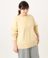 OLCCD01074 eur3(エウルキューブ) 【大きいサイズ/a.v.v×eur3】2WAYカーディガン ライトイエロー(20)