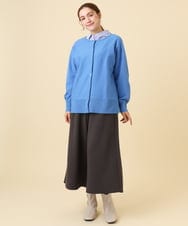 OLCCD01074 eur3(エウルキューブ) 【大きいサイズ/a.v.v×eur3】2WAYカーディガン ブルー(55)