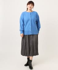 OLCCD01074 eur3(エウルキューブ) 【大きいサイズ/a.v.v×eur3】2WAYカーディガン ブルー(55)