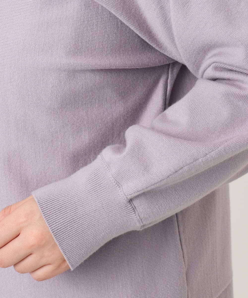 OLCCD01074 eur3(エウルキューブ) 【大きいサイズ/a.v.v×eur3】2WAYカーディガン ラベンダー(60)