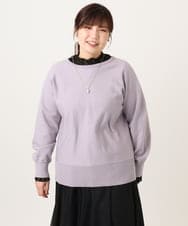 OLCCD01074 eur3(エウルキューブ) 【大きいサイズ/a.v.v×eur3】2WAYカーディガン ラベンダー(60)