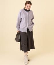 OLCCD01074 eur3(エウルキューブ) 【大きいサイズ/a.v.v×eur3】2WAYカーディガン ラベンダー(60)