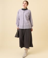 OLCCD01074 eur3(エウルキューブ) 【大きいサイズ/a.v.v×eur3】2WAYカーディガン ラベンダー(60)