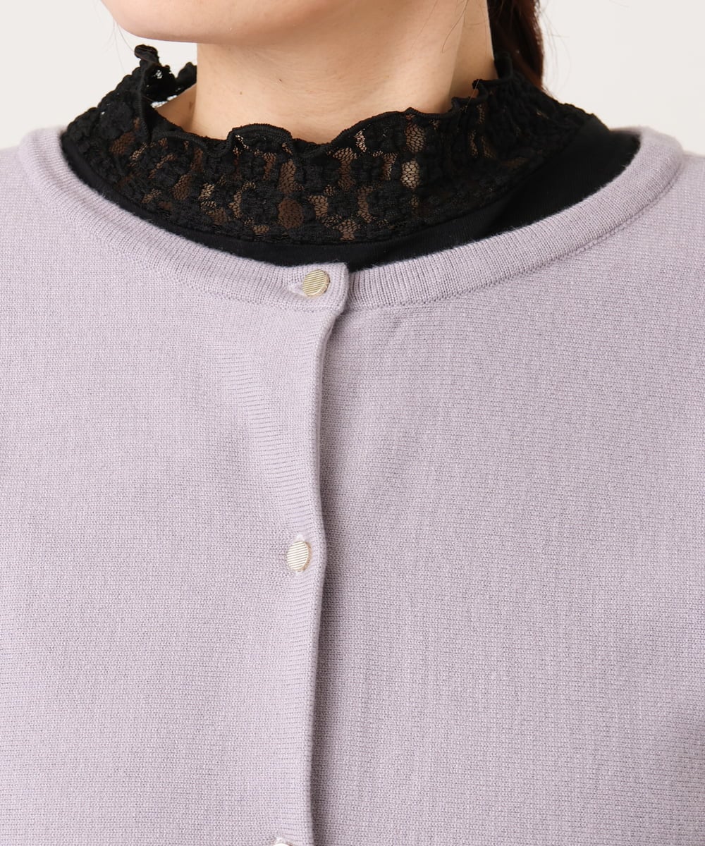 OLCCD01074 eur3(エウルキューブ) 【大きいサイズ/a.v.v×eur3】2WAYカーディガン ラベンダー(60)