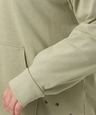 OLCDD04099 eur3(エウルキューブ) 【WEB先行販売】【大きいサイズ】ねこプリントパーカー カーキ