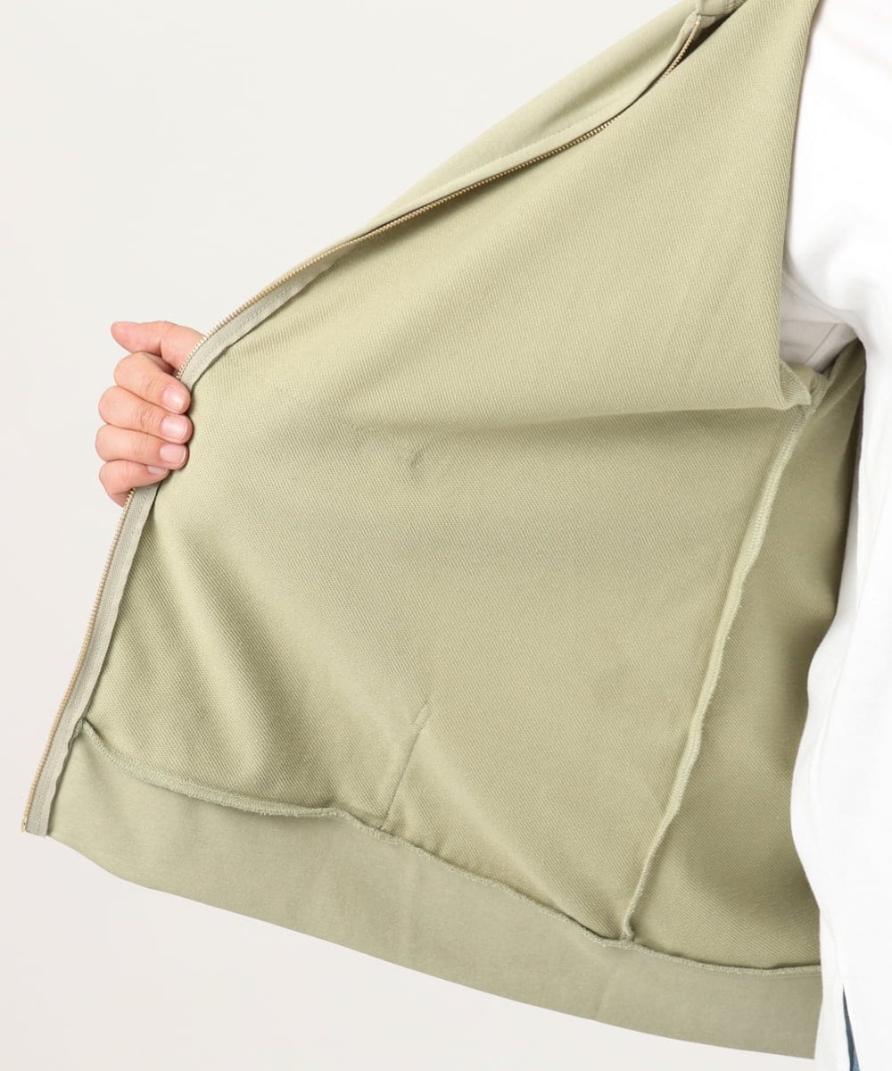 OLCDD04099 eur3(エウルキューブ) 【WEB先行販売】【大きいサイズ】ねこプリントパーカー カーキ