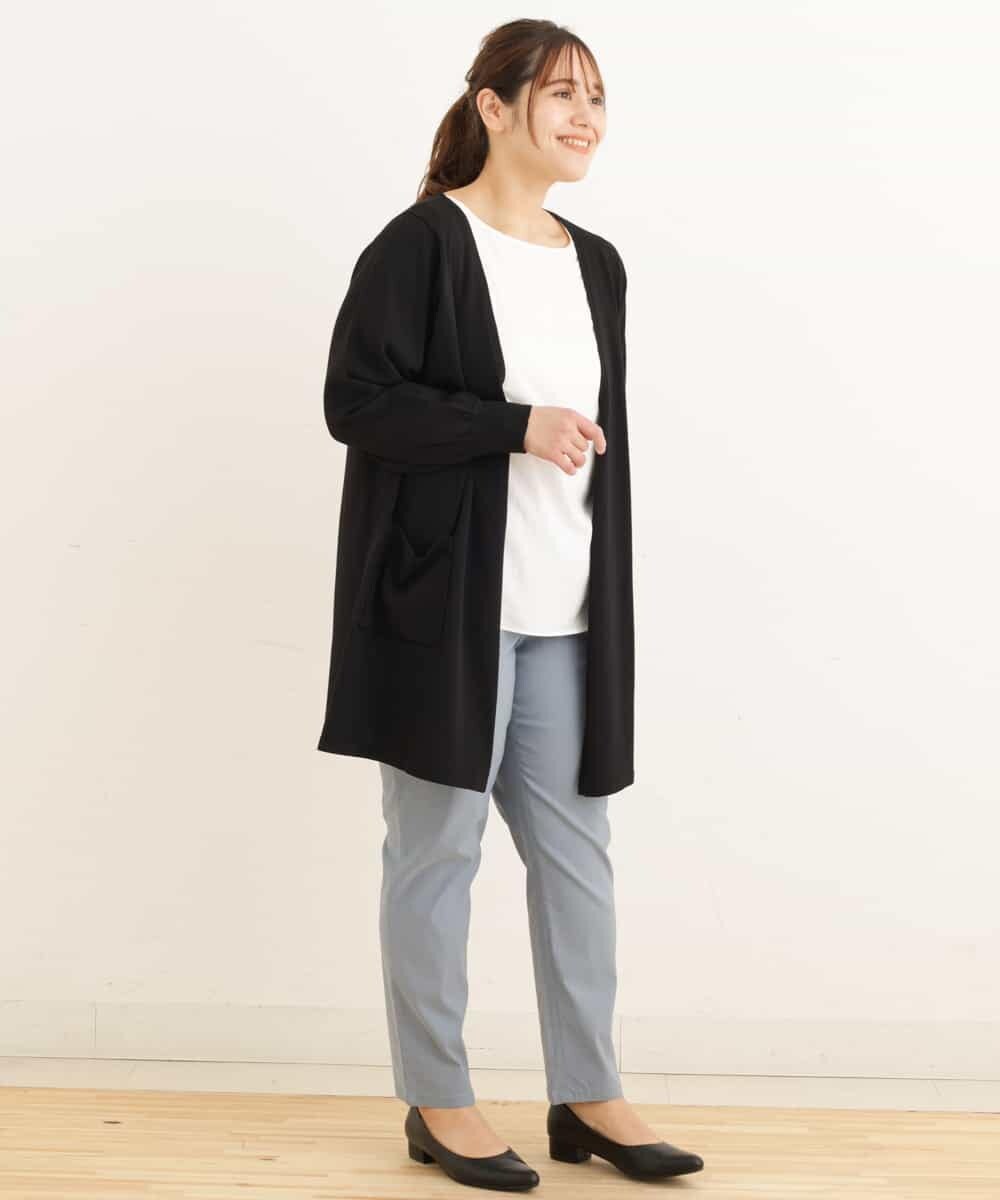 大きいサイズ スリットロングカーディガン カーディガン Eur3 エウルキューブ イトキンオンラインストア