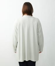 OLCDS02090 eur3(エウルキューブ) 【大きいサイズ】ベーシックロングカーディガン ライトグレー(91)
