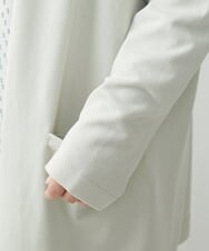 OLCDS02090 eur3(エウルキューブ) 【大きいサイズ】ベーシックロングカーディガン ライトグレー(91)