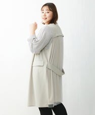 OLCDS05080 eur3(エウルキューブ) 【大きいサイズ】バックチュールジレ ライトグレー(91)