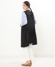 OLCDS05080 eur3(エウルキューブ) 【大きいサイズ】バックチュールジレ ブラック(94)