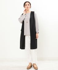 OLCDS05080 eur3(エウルキューブ) 【大きいサイズ】バックチュールジレ ブラック(94)